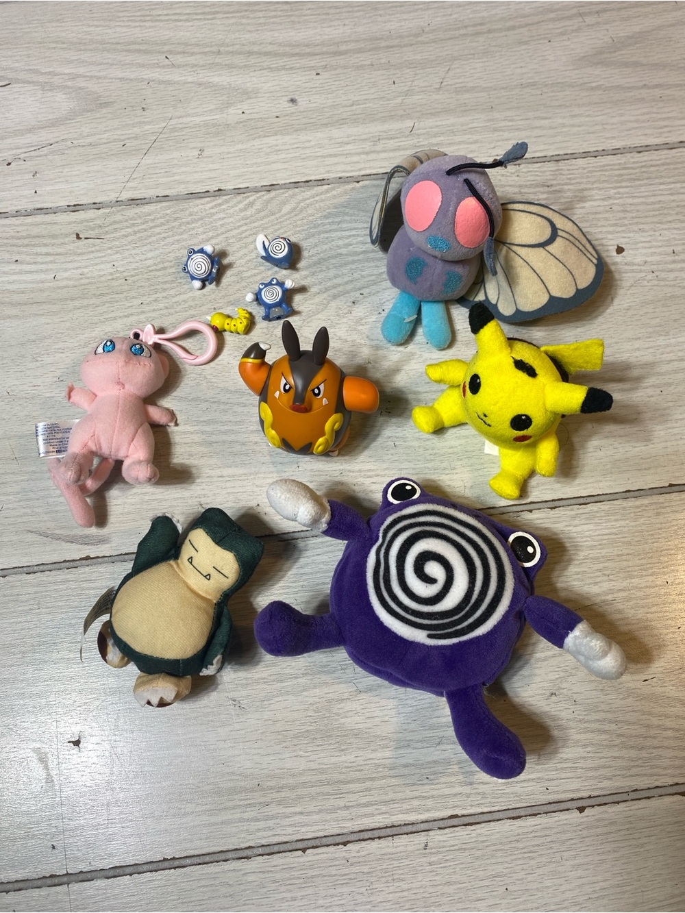 Lot Of 10 Vintage Pokemon Plush Toys (1”-5”)